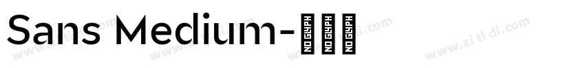 Sans Medium字体转换 Sans Medium字体转换